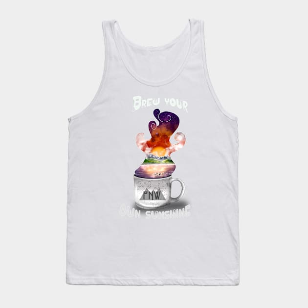 Pacific Brew Tank Top by Mushrooms And Stardust